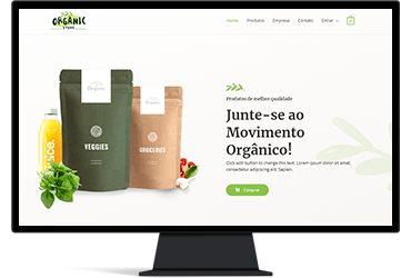 Site para produtos orgânicos